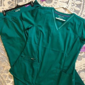 Healing Hands Yoga Scrubs Sz M PM